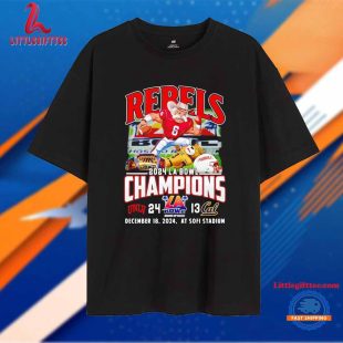 Unlv Rebels 2024 La Bowl Champions December 18 2024 Unisex T Shirt