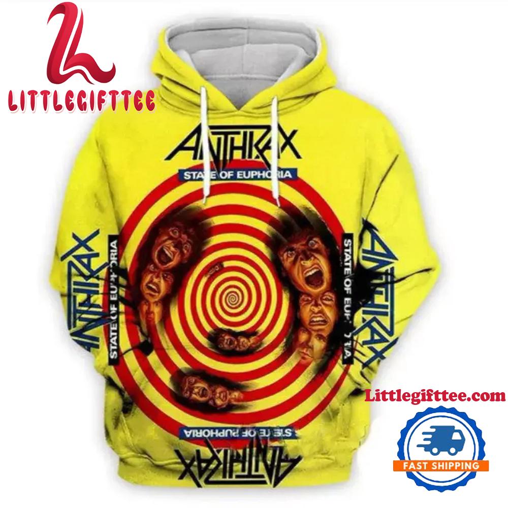 Anthrax Band State of Euphoria Hoodie