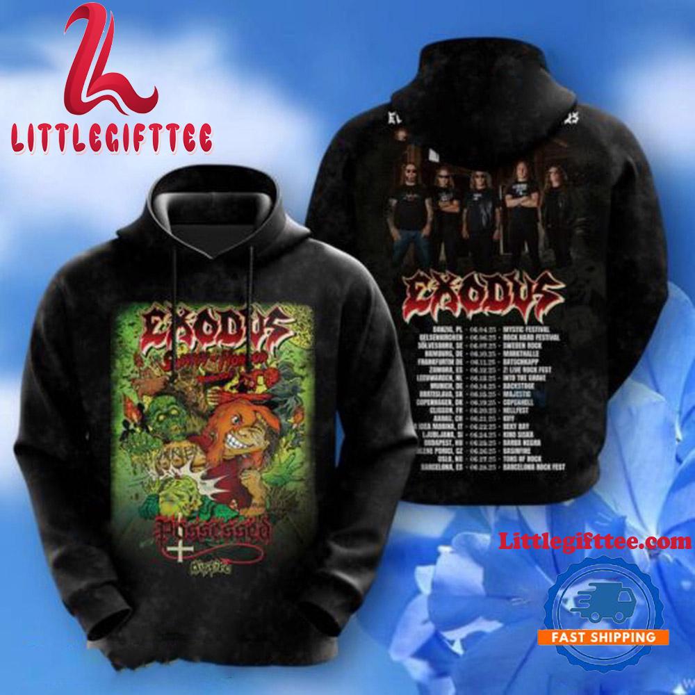 Exodus Band European Summer Tour 2025 Hoodie