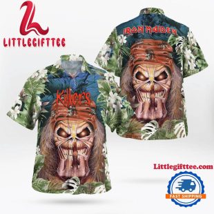 Iron Maiden Killers 1981 Hawaiian Aloha Shirt