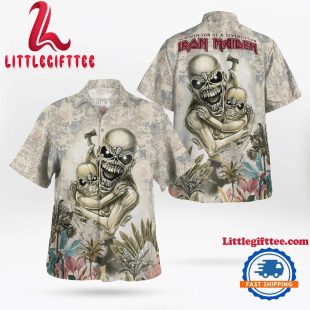 Iron Maiden Seventh Son Of A Seventh Son 1988 Hawaiian Aloha Shirt