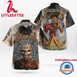 Iron Maiden The Book Of Souls 2015 Hawaiian Aloha Shirt