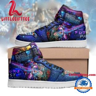 Iron Maiden The Future Tour New Air Jordan 1 Hightop Shoes