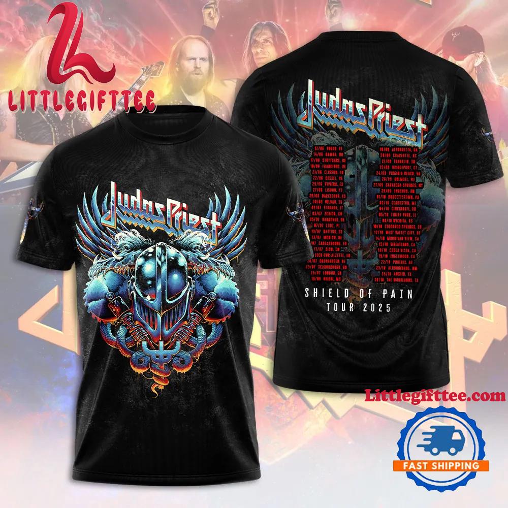 Judas Priest Sheld of Pain Tour All Over Print Shirt