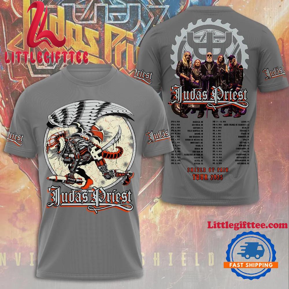Judas Priest World Tour 2025 Graphic Music 3D Shirt