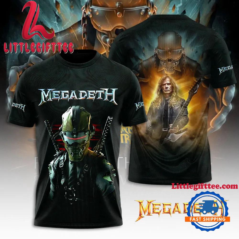 Megadeth Tour Thrash Legends Live Edition 3D T-Shirt