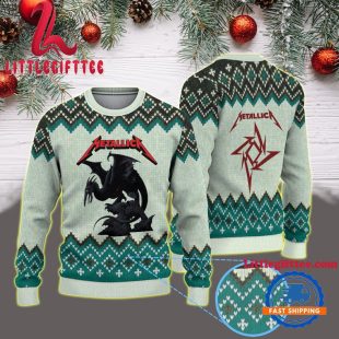 Metallica M72 World Tour 2025 Adelaide Oval Pterosaur Vintage Ugly Christmas Sweater