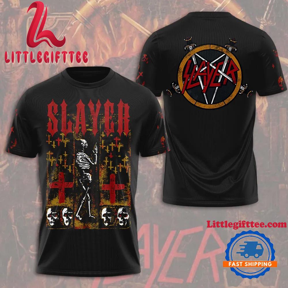 Official Last Tour Merch Slayer Farewell Tour 3D T-Shirt