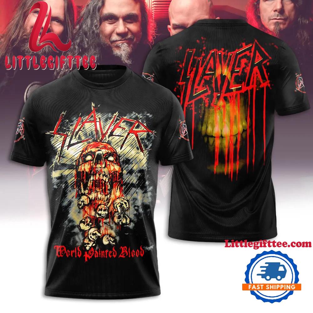 Slayer End of the Line Thrash Metal Legacy 3D T-Shirt