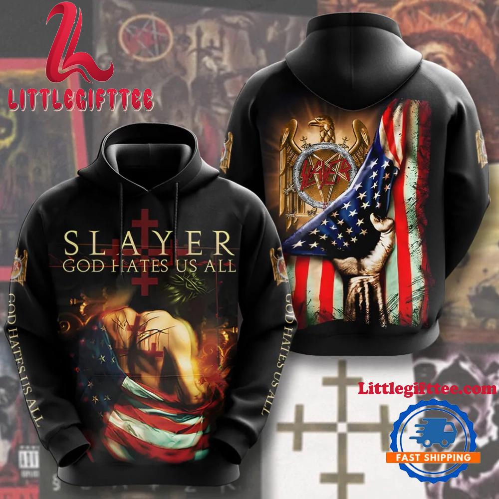 Slayer God Hates US All Limited Hoodie