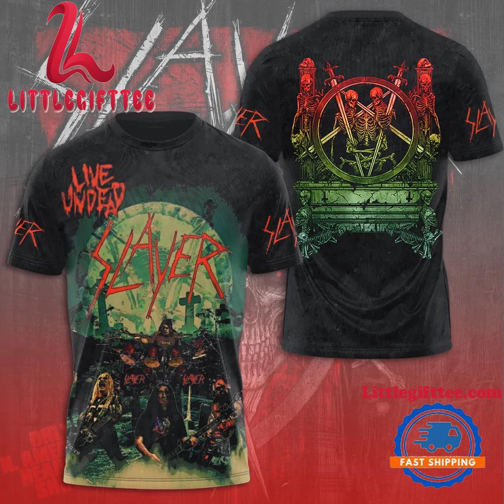 Slayer Last Tour Ever Metal Icon Collector’s Item 3D T-Shirt