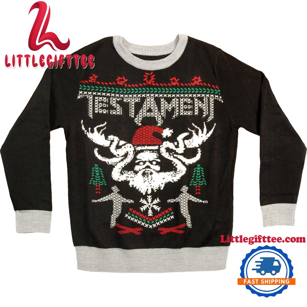 Testament Music Holiday Ugly Christmas Sweater