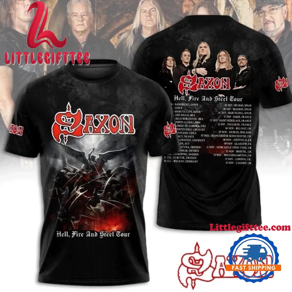 Saxon band Tour 2025 Unisex 3D T Shirt