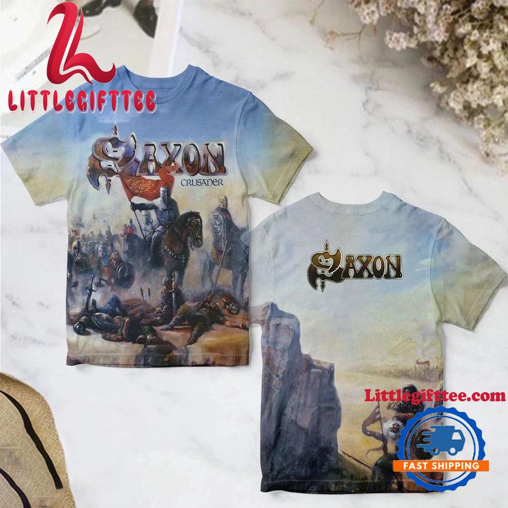 Saxon Crusader Album Cover All Over Print T Shirt
